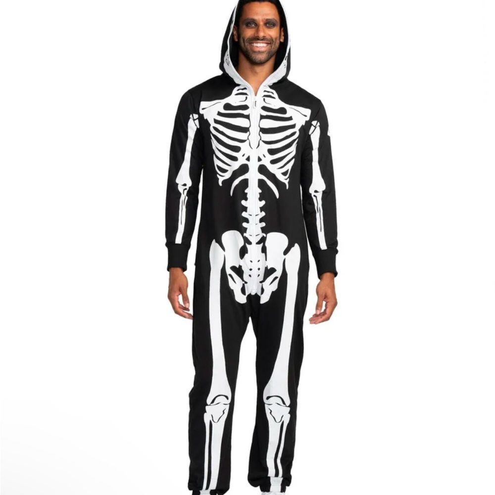 Halloween Chic BNWT Tipsy Elves Skeleton Costume Onesie Unisex large